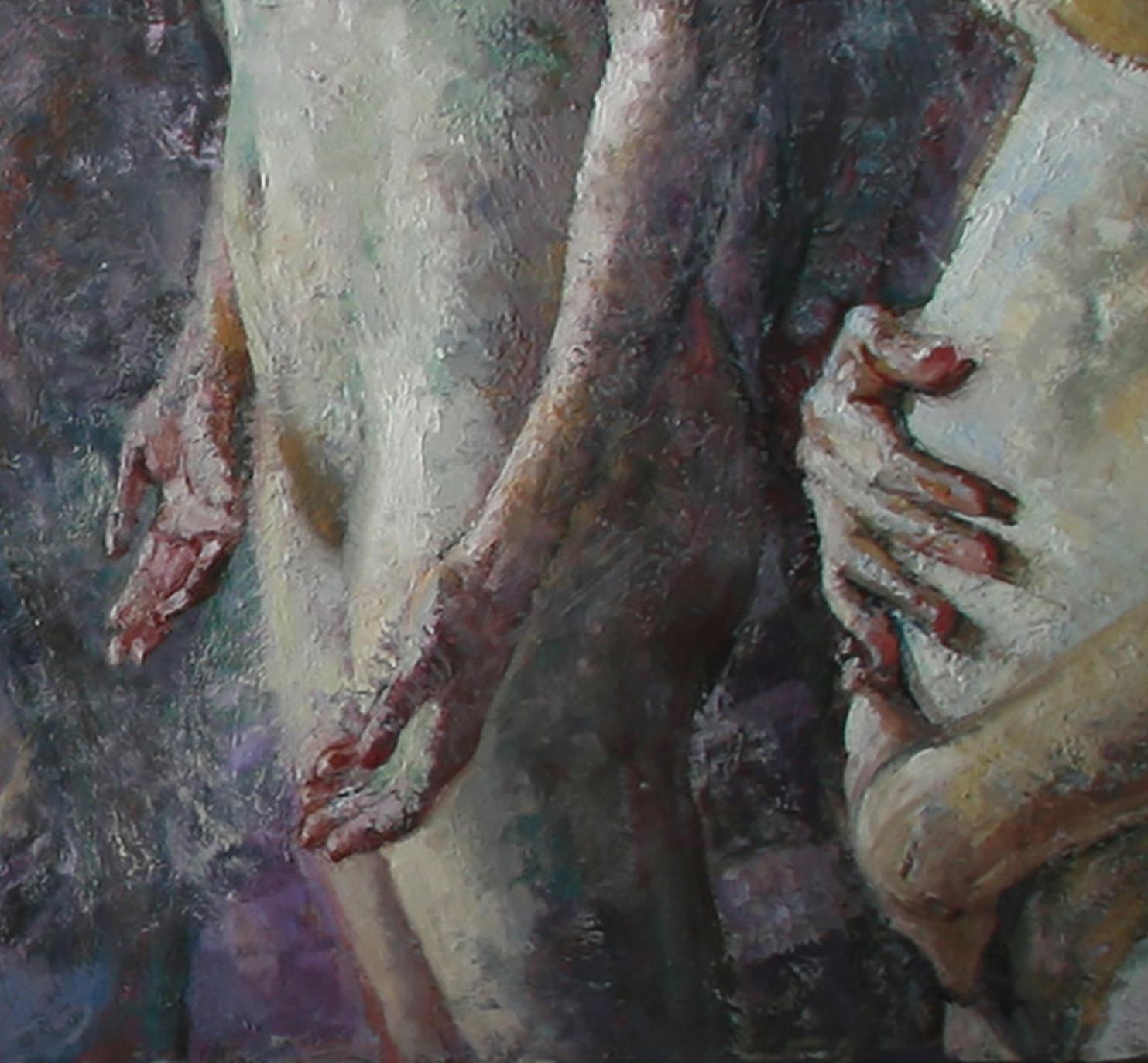 10-11-9 - Siglo XXI, Contemporáneo, Pintura al desnudo, Óleo sobre lienzo - Painting de Montse Valdés