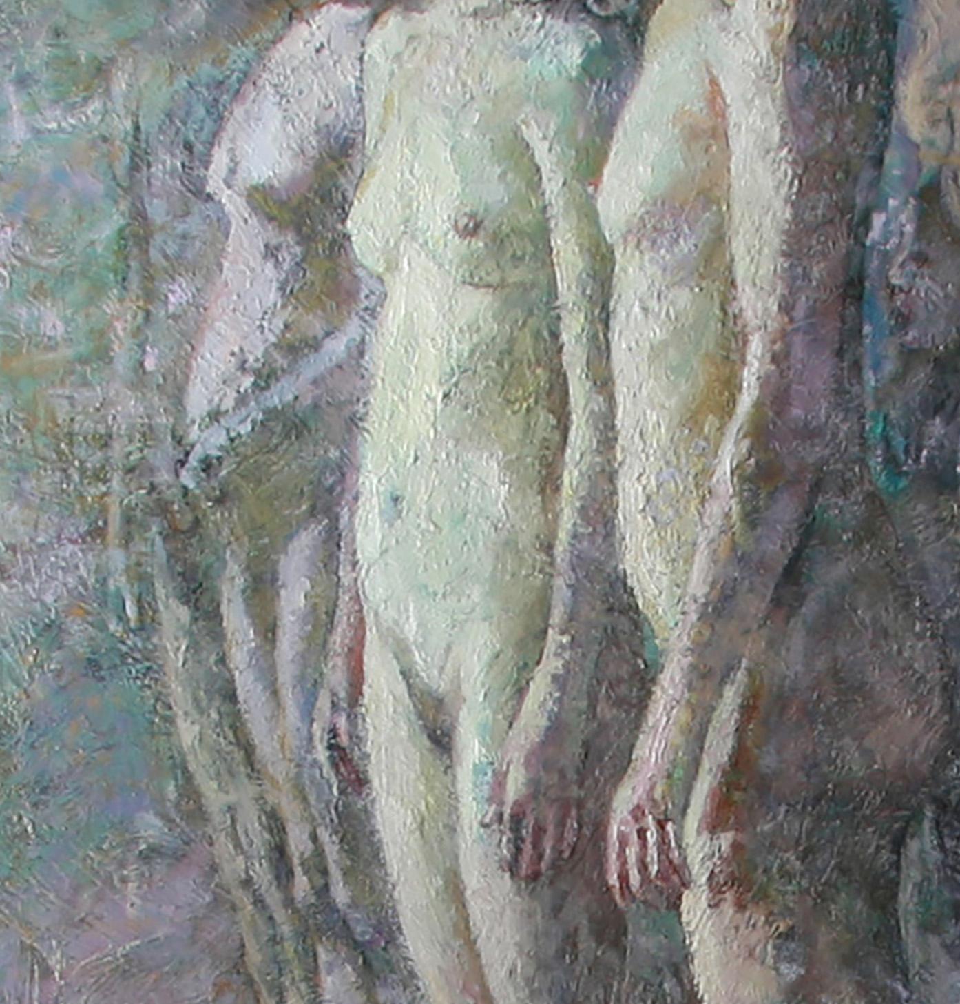 10-11-9 - 21st Century, Contemporary, Nude Painting, Oil on Canvas For Sale 4