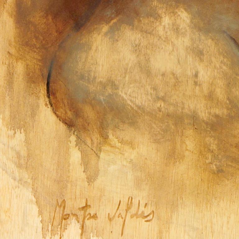 Oil on wood panel