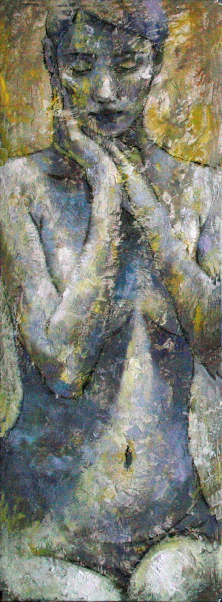 Montse Valdés Portrait Painting - 11-1-12 - 21st Century, Contemporary, Nude Painting, Oil on Canvas