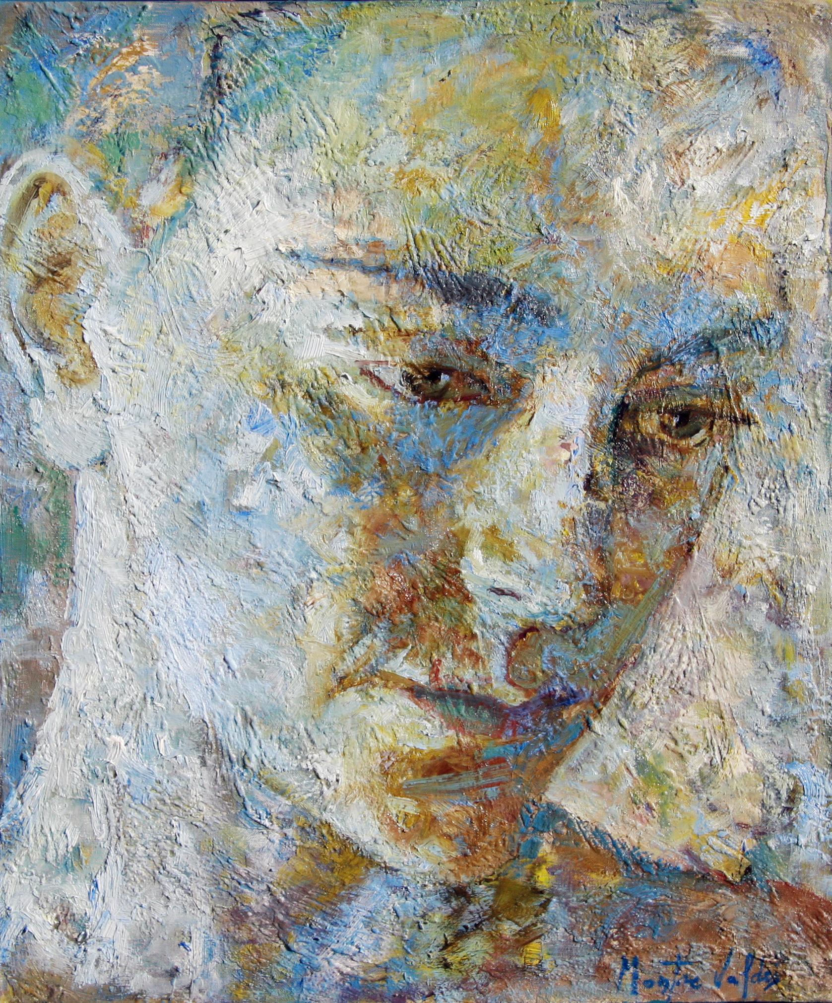 Montse Valdés Figurative Painting - 2-11-08 - 21st Century, Contemporary, Portrait Painting, Oil on Canvas