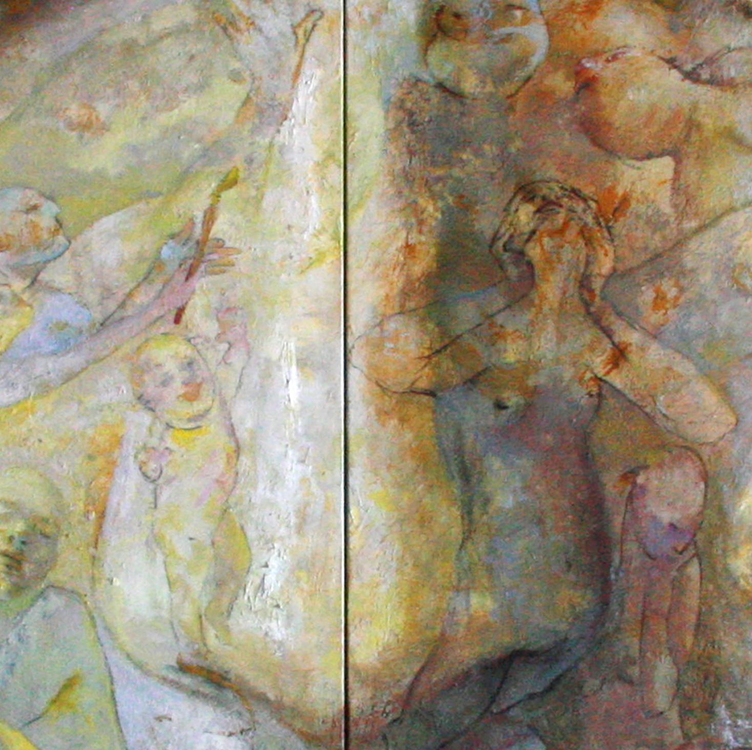 20-9-12 Diptych - 21st Century, Contemporary, Portrait Painting, Oil on Canvas 3