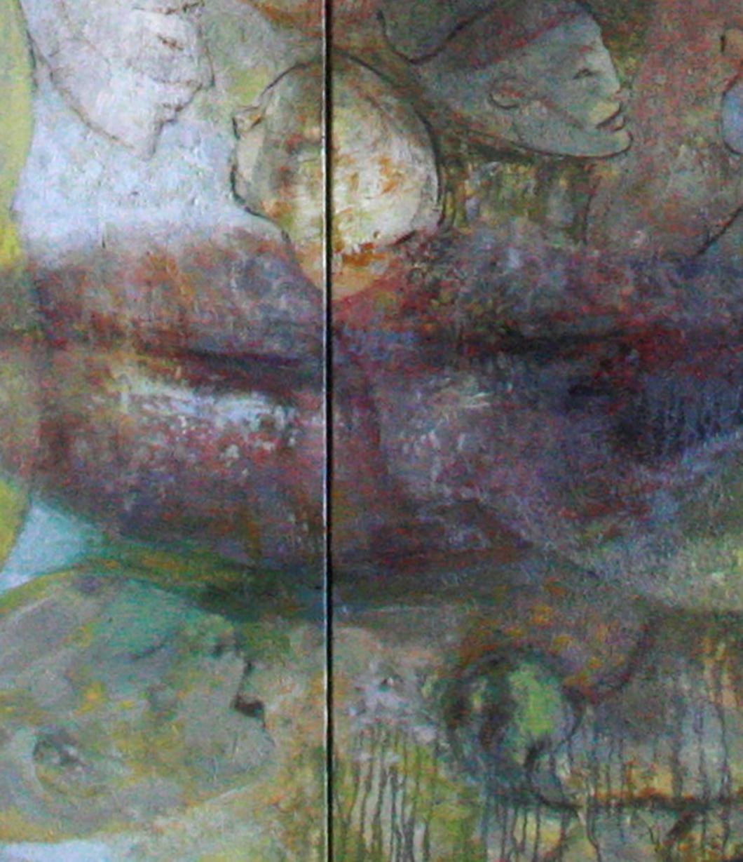 20-9-12 Diptych - 21st Century, Contemporary, Portrait Painting, Oil on Canvas 4