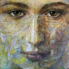 20-9-12 Diptych - 21st Century, Contemporary, Portrait Painting, Oil on Canvas