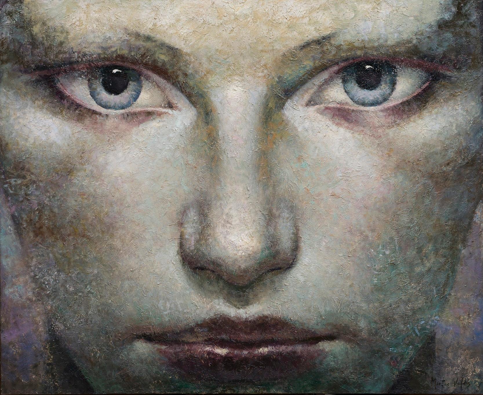 Montse Valdés Figurative Painting - 27-3-12f - 21st Century, Contemporary, Portrait Painting, Oil on Canvas