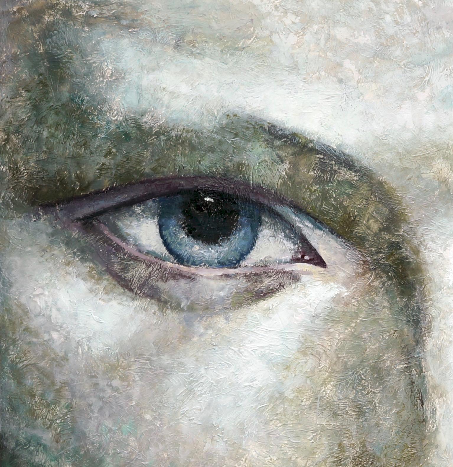 27-3-12h Diptychon – 21. Jahrhundert, Zeitgenössisches Porträtgemälde, Öl auf Leinwand – Painting von Montse Valdés
