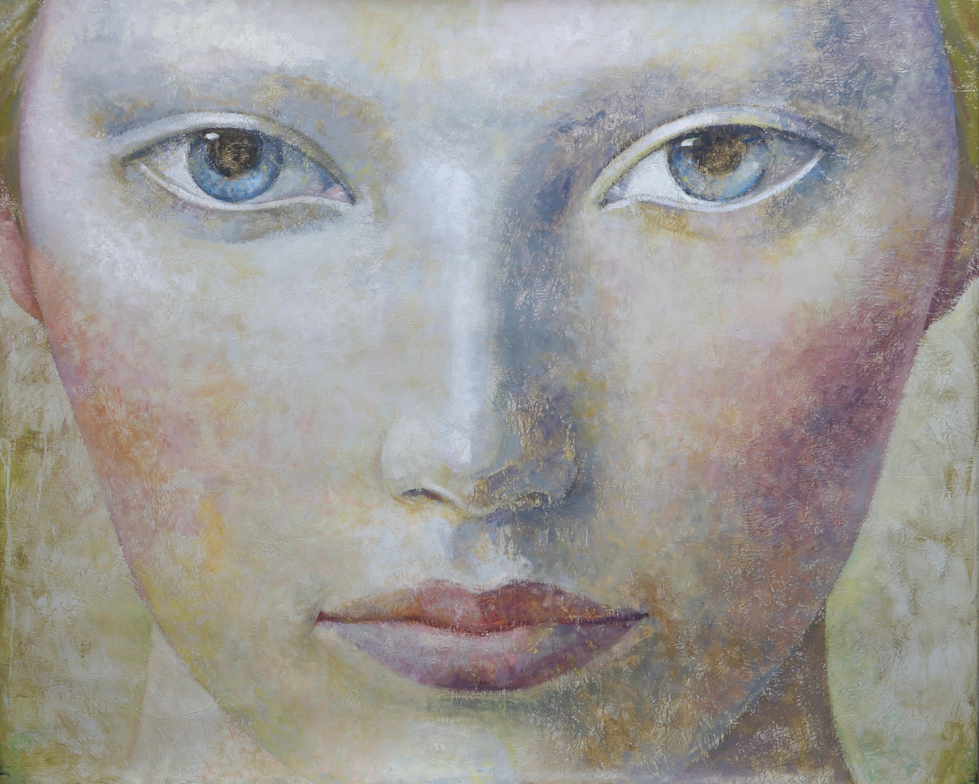 Figurative Painting di Montse Valdés - 3-1-17 - 21° secolo, Contemporaneo, Ritratto su tela, Olio su tela