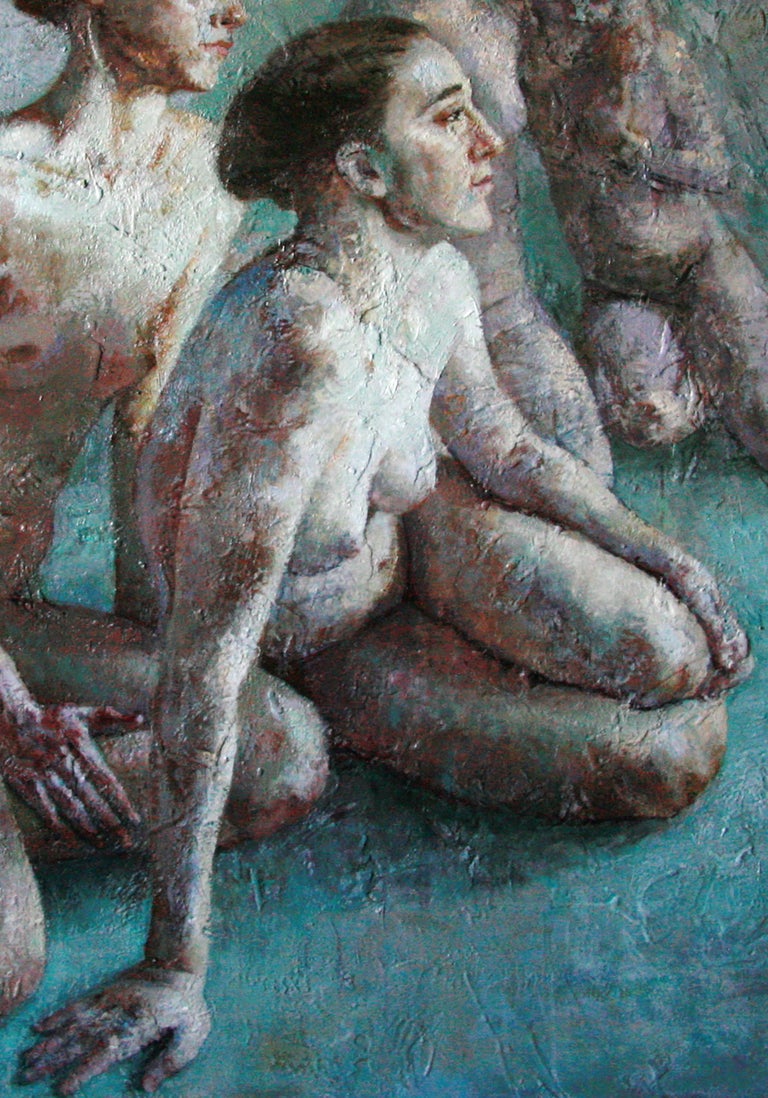 3-8-10 - 21st Century, Contemporary, Nude Painting, Oil on Canvas For Sale 2