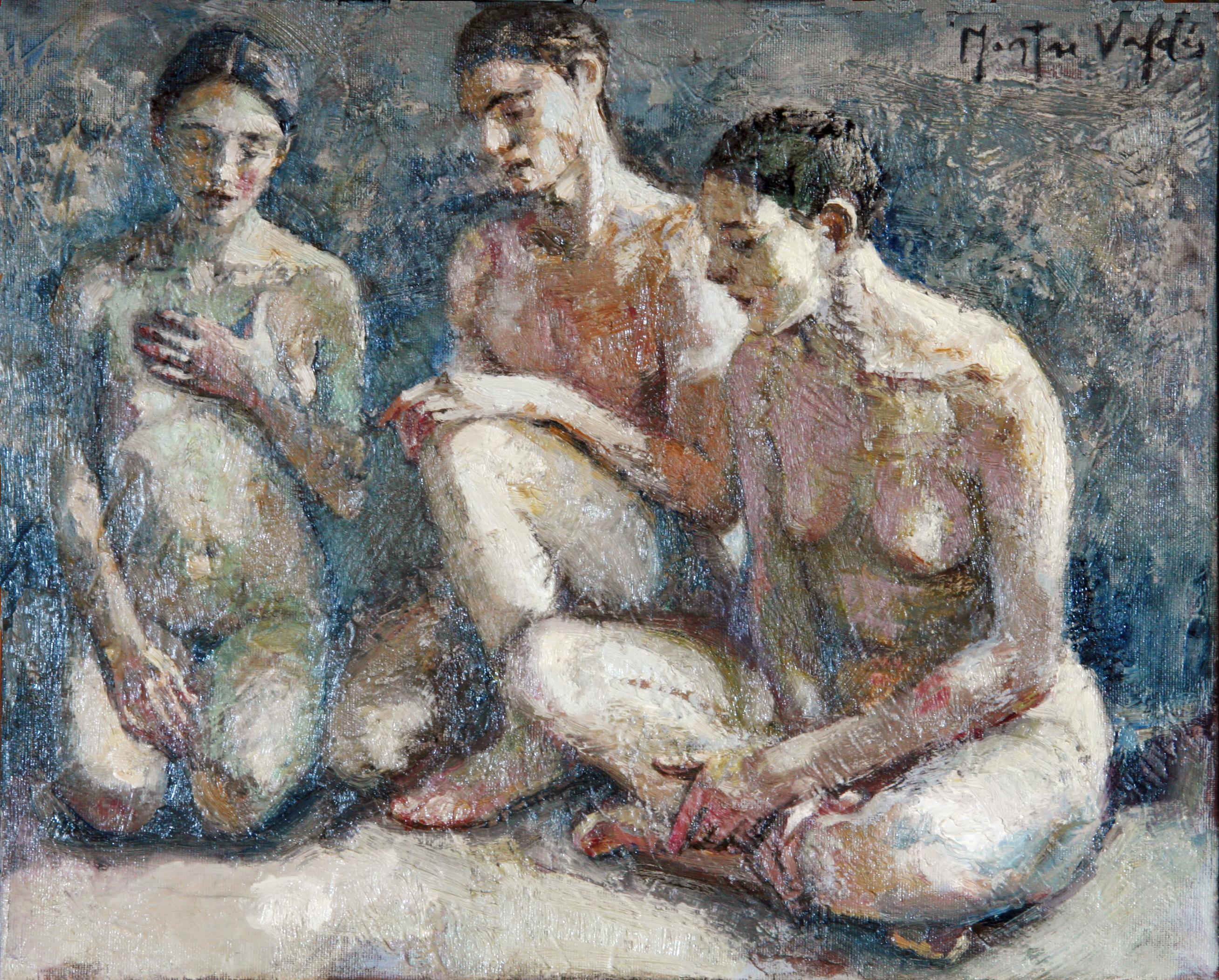 Montse Valdés Portrait Painting - 4-11-11 - 21st Century, Contemporary, Nude Painting, Oil on Canvas