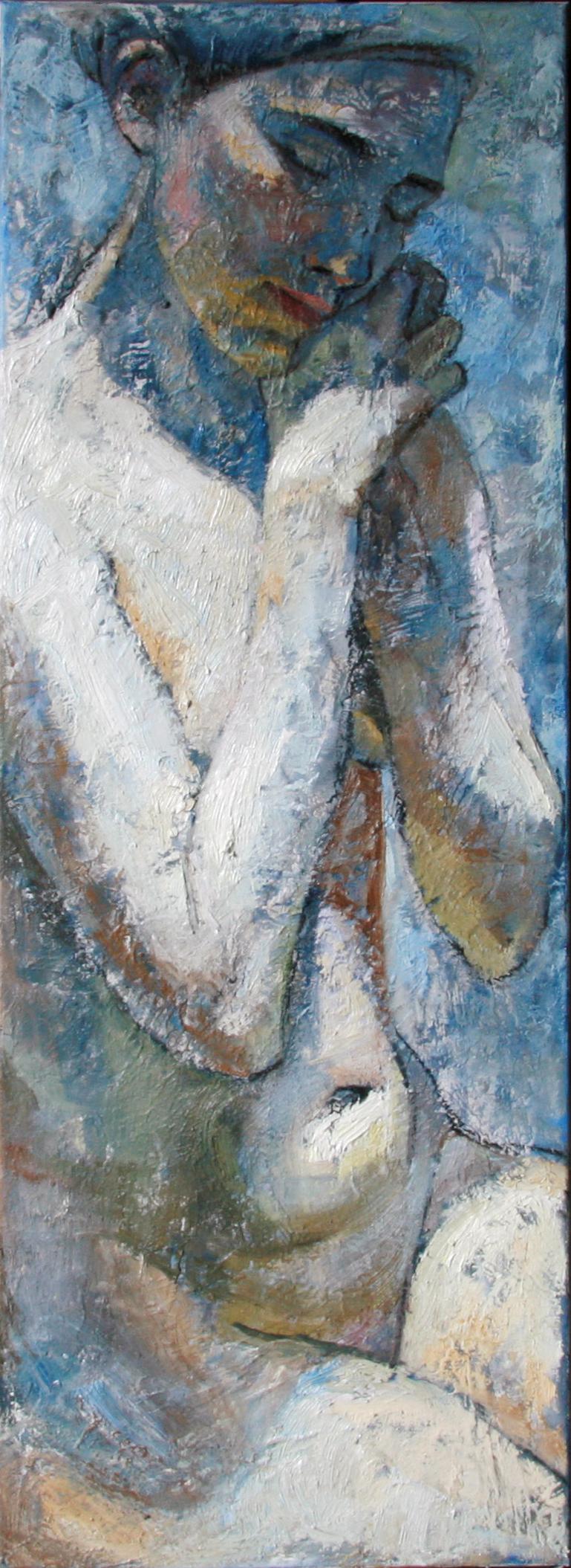 Montse Valdés Portrait Painting - 4-2-11 - 21st Century, Contemporary, Nude Painting, Oil on Canvas
