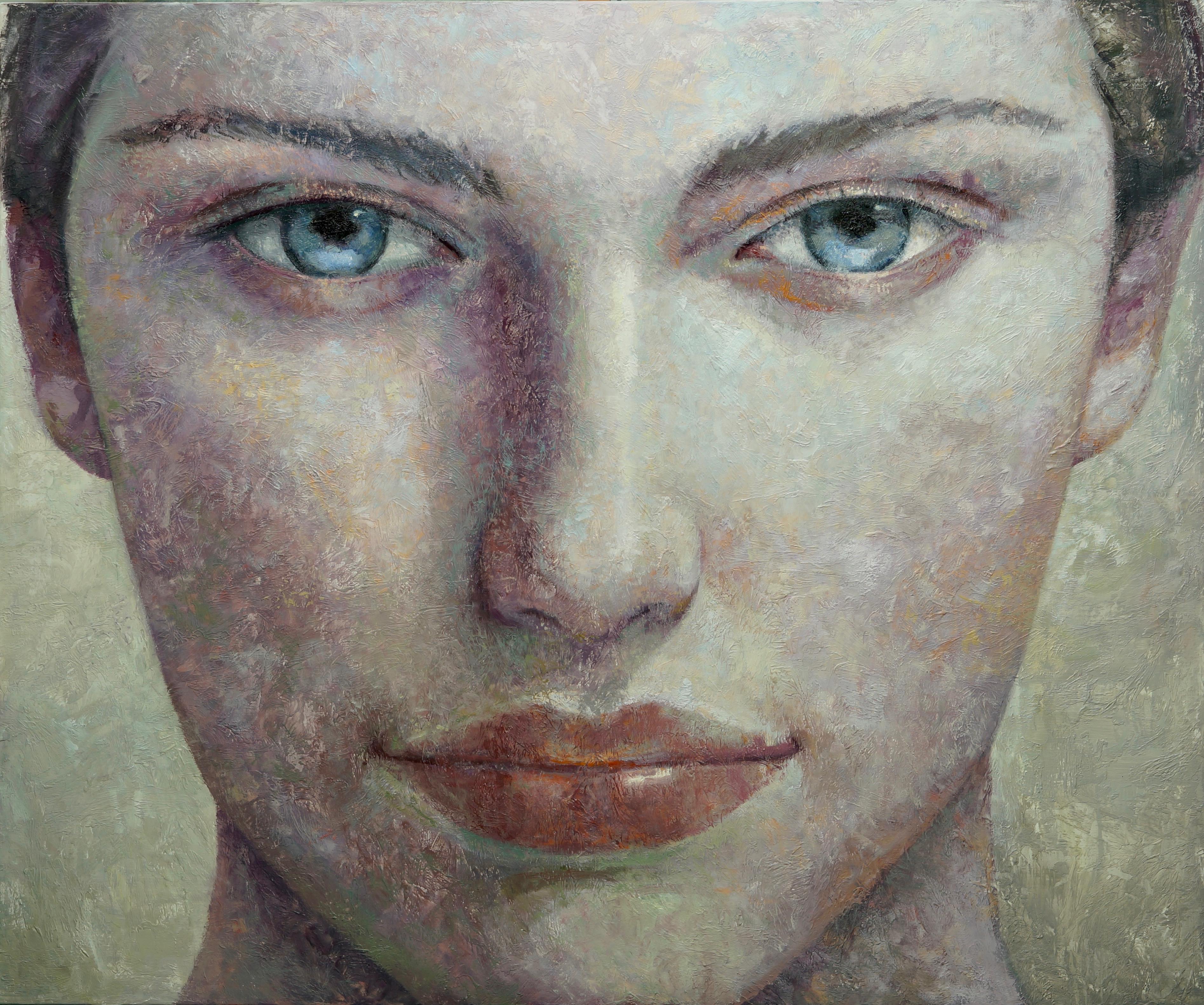 Montse Valdés Figurative Painting - 4-5-17 - 21st Century, Contemporary, Portrait Painting, Oil on Canvas