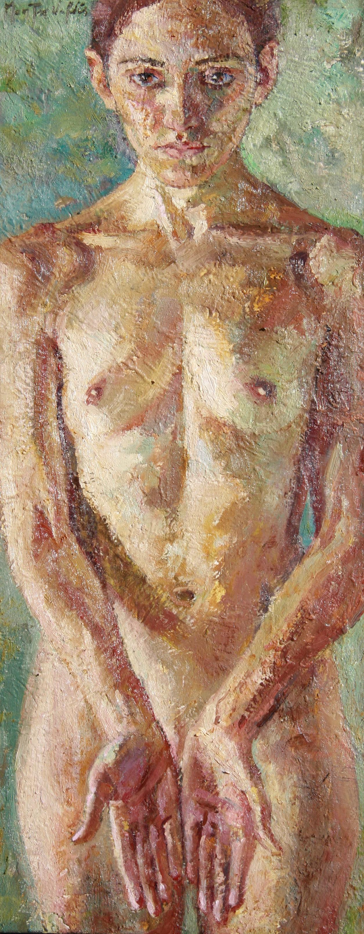 Montse Valdés Portrait Painting - 5-11-08 - 21st Century, Contemporary, Nude Painting, Oil on Canvas