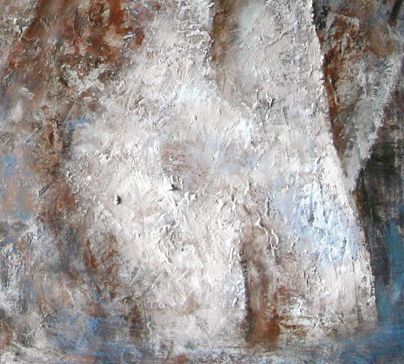 6-8-10 - 21. Jahrhundert, Contemporary, Aktmalerei, Öl auf Leinwand (Grau), Nude Painting, von Montse Valdés