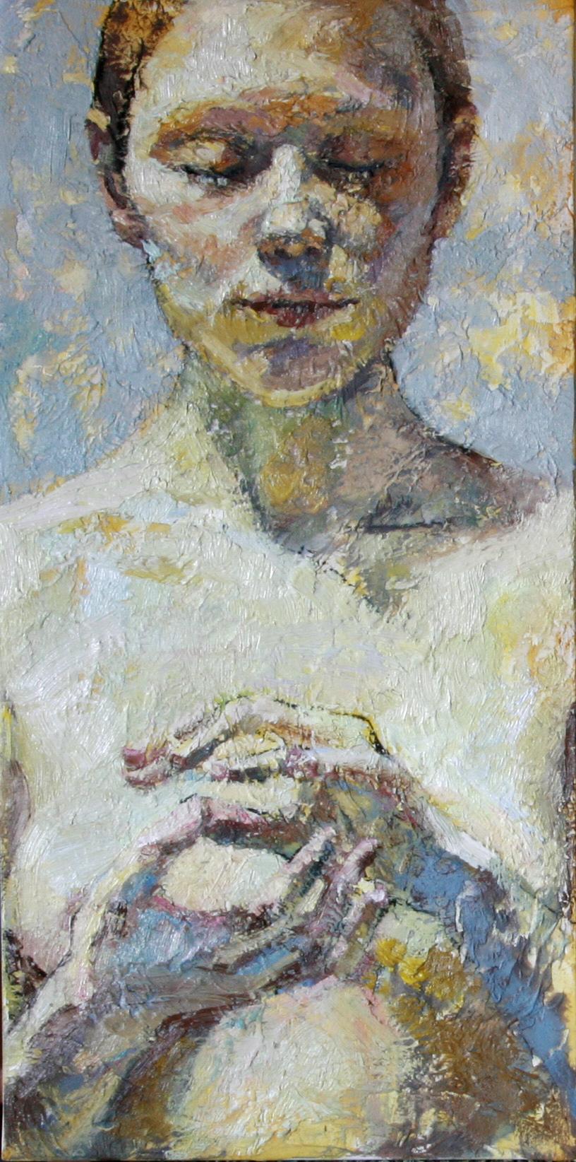 Montse Valdés Portrait Painting - 7-4-11 - 21st Century, Contemporary, Nude Painting, Oil on Canvas