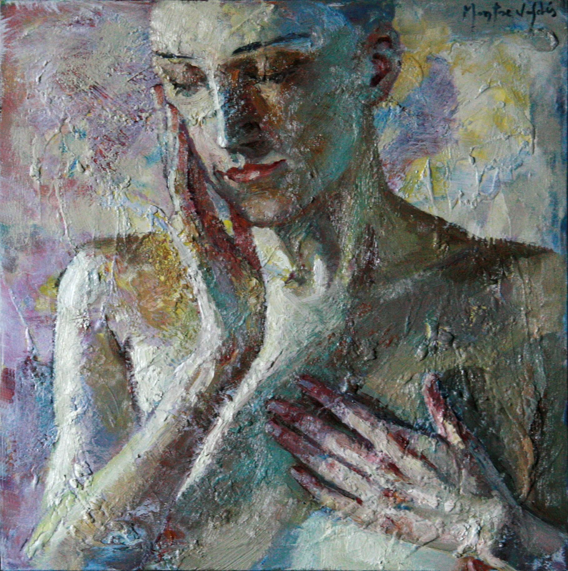Montse Valdés Portrait Painting - 9-9-111 - 21st Century, Contemporary, Nude Painting, Oil on Canvas