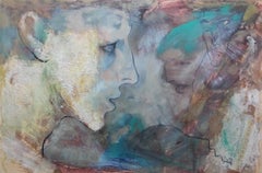 nº 1b-15 - 21st Century, Contemporary, Portrait Painting, Oil on Wood Panel