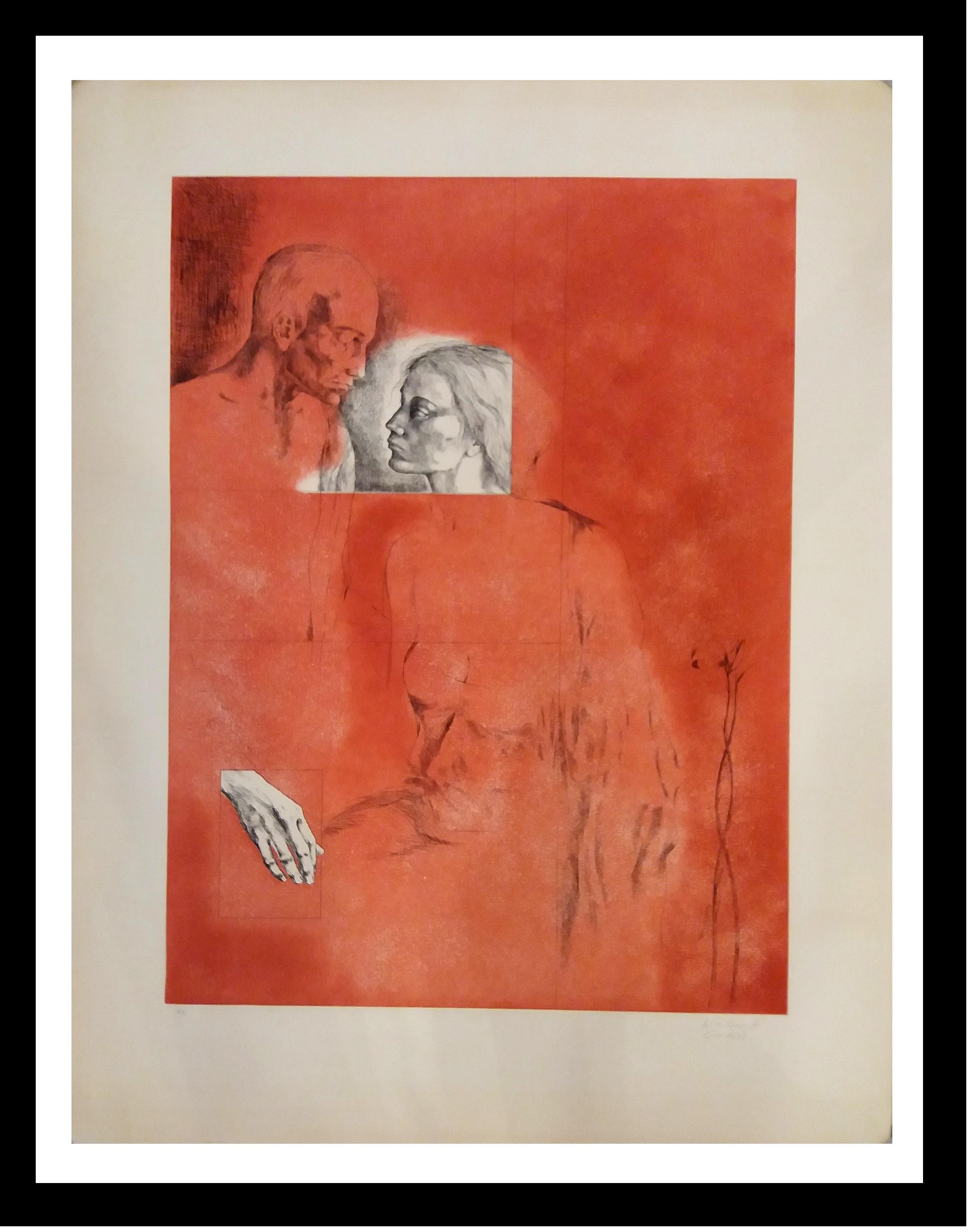 Figurative Painting de MONTSERRAT GUDIOL - Memoria  grabado original pianting