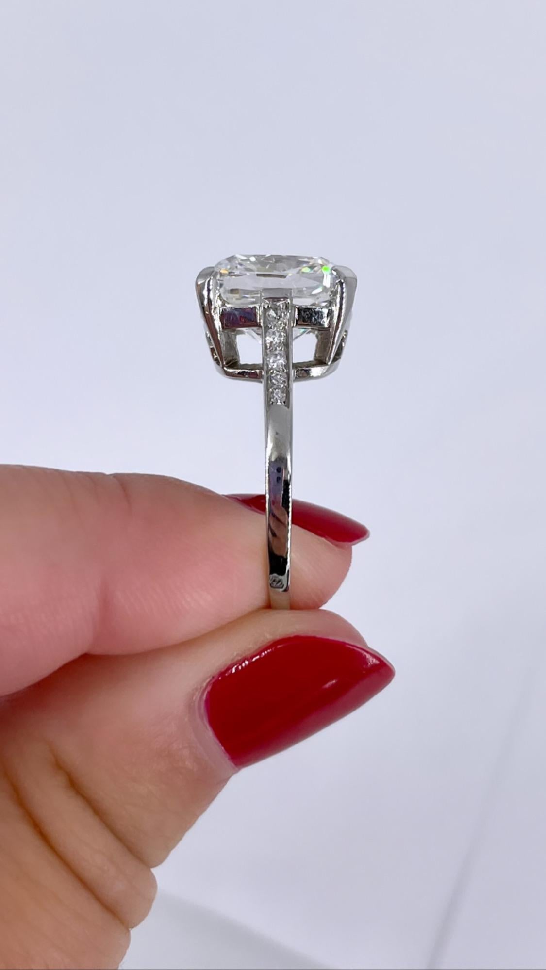 cartier cushion cut engagement ring