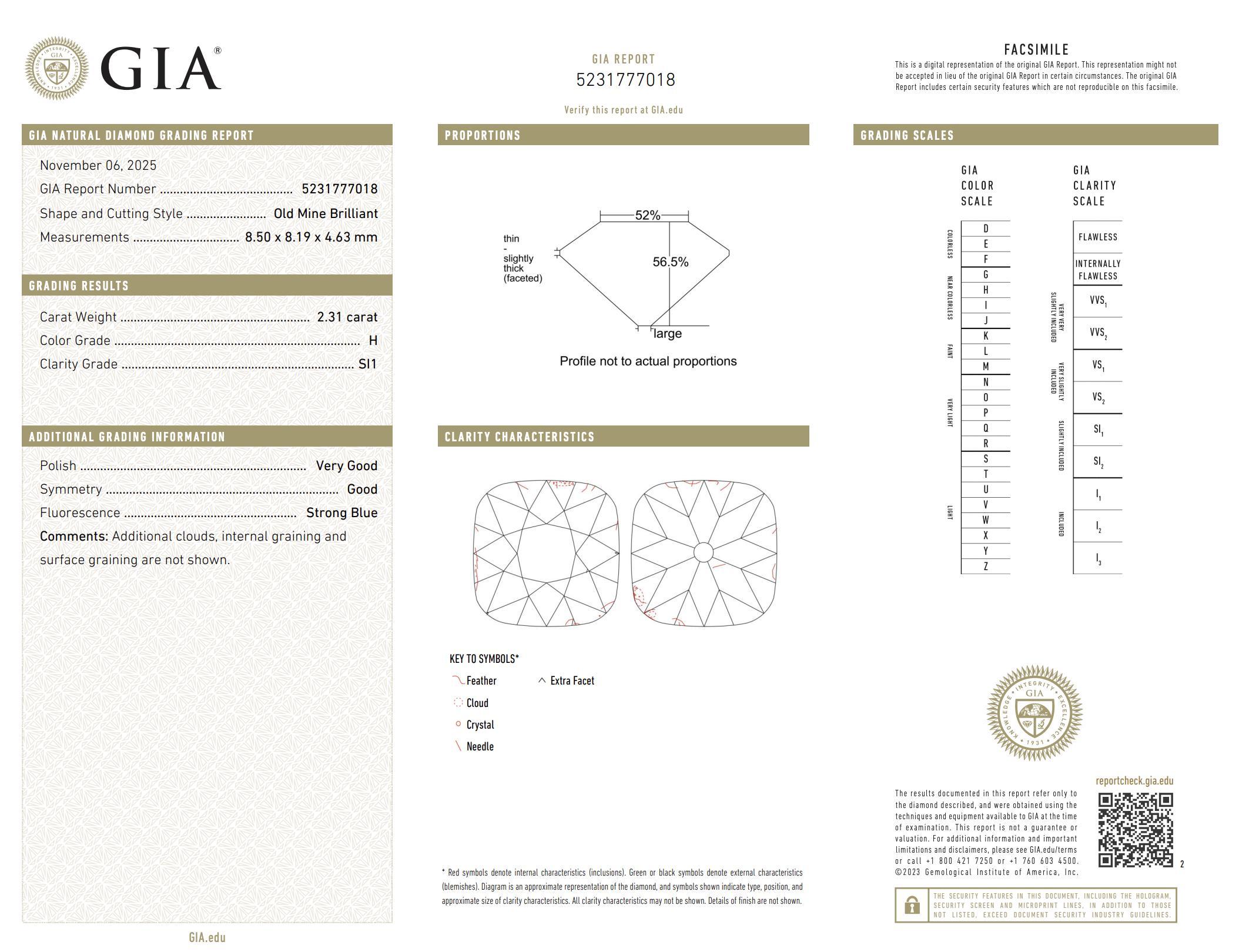 Monture Van Cleef GIA Bague de fiançailles en platine avec un diamant de 4,00 carats en vente 2