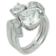 Monture Van Cleef GIA 4.00 carat diamond platinum engagement ring