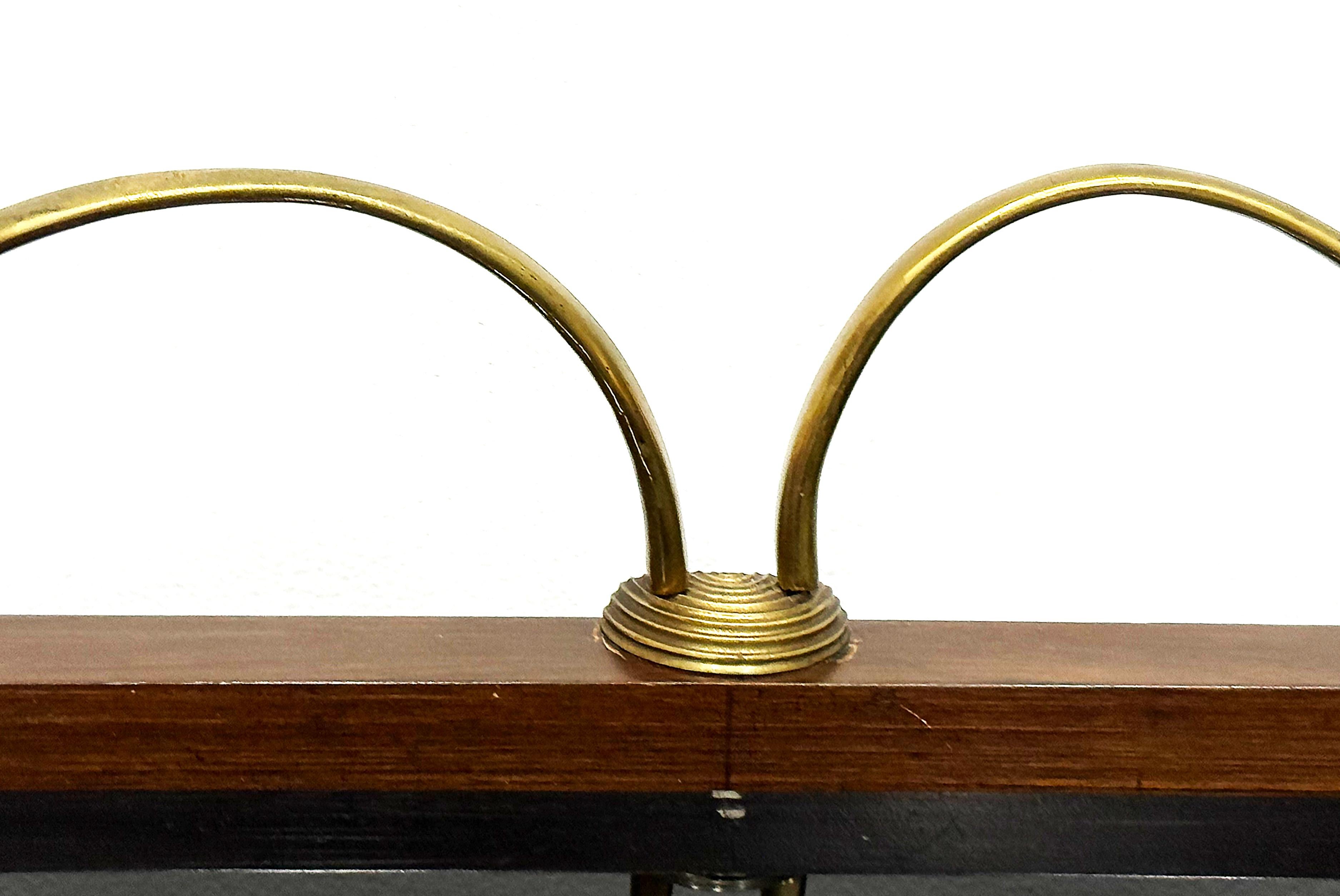 Credenza Monumentale Paola Buffa, in radica, dettagli in ottone in vendita 3