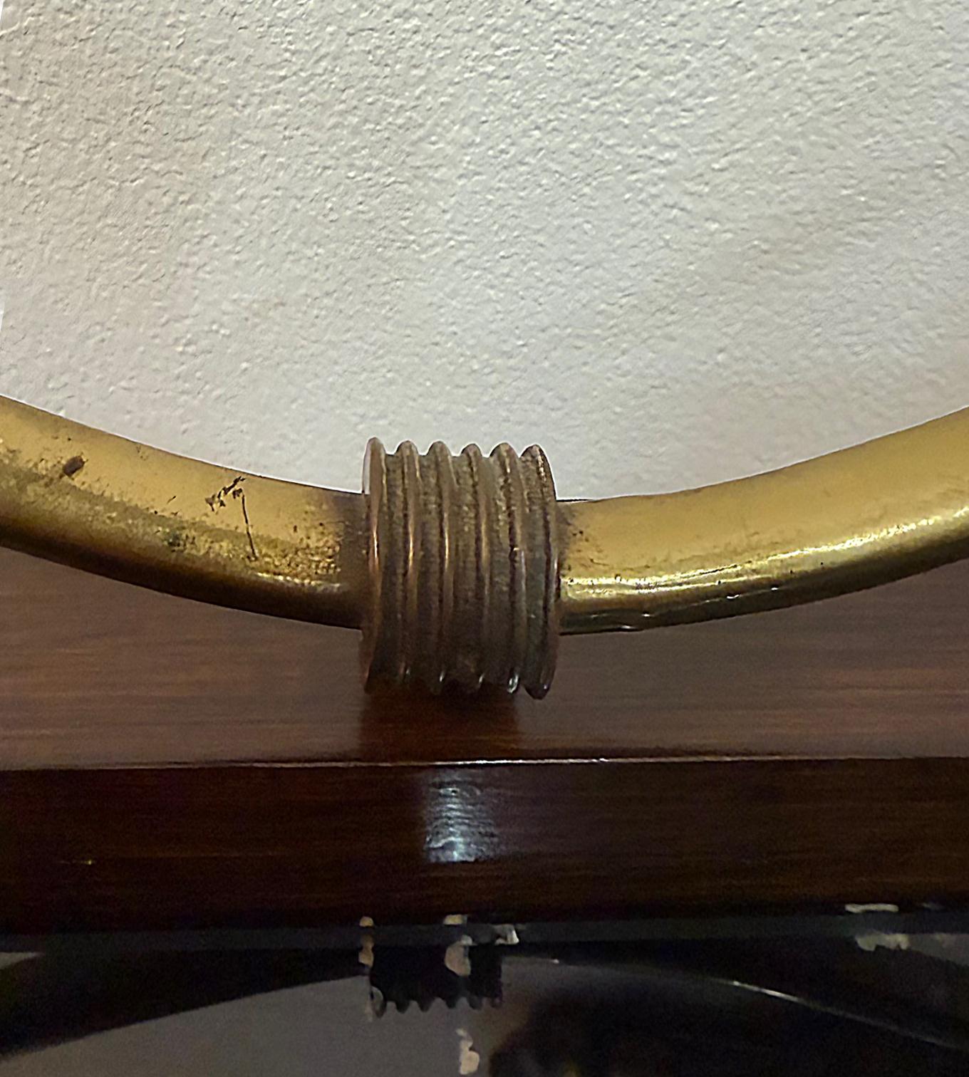 Credenza Monumentale Paola Buffa, in radica, dettagli in ottone in vendita 4