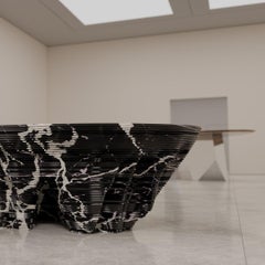 Modern Carved Marble Coffee Table