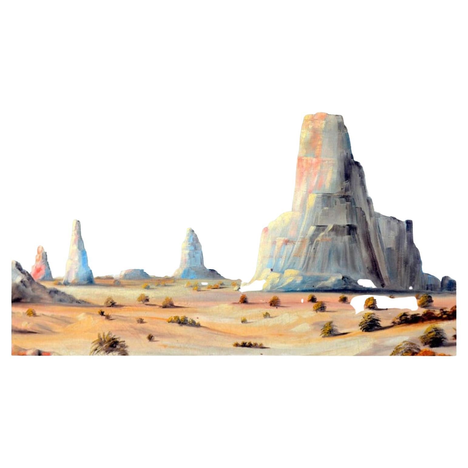 Monument Valley Oil on Canvas, circa 1930