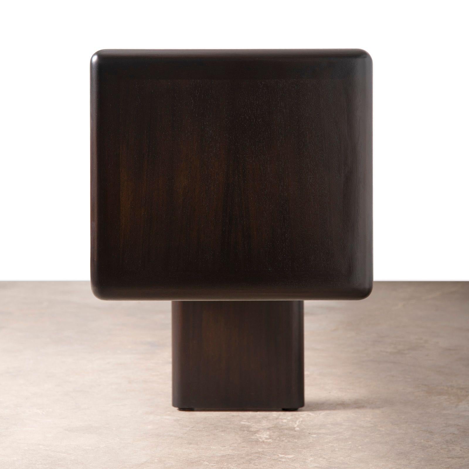 Monumental 10 Foot Custom Mid Century Modern Media Console in Solid Mahogany For Sale 2