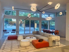 Monumental 10 Light Fresnel Sunflower Chandelier by Dirk van der Kooij