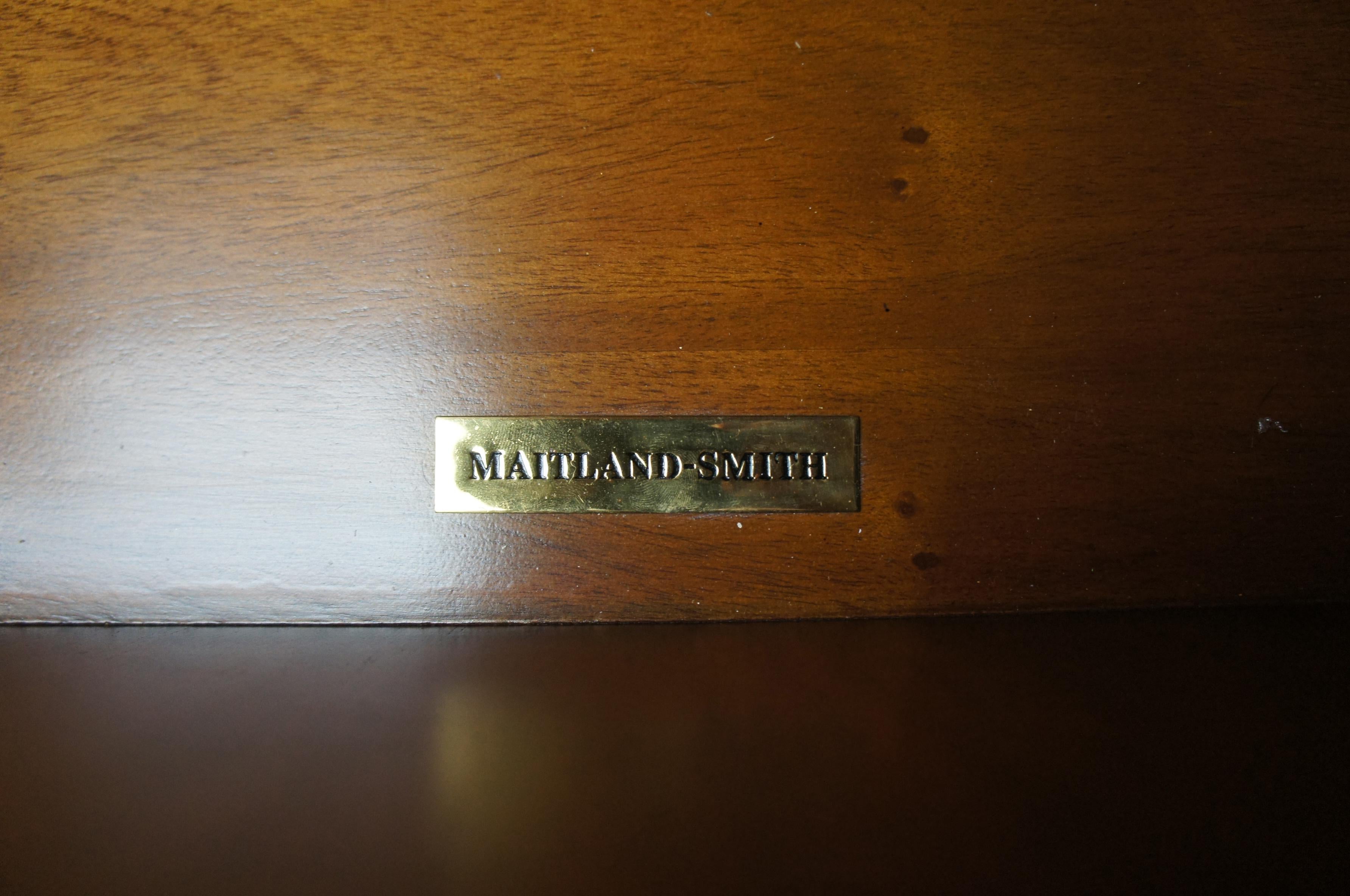 20th Century Monumental Maitland Smith Neoclassical Burl Ash Library Bookcase Wall Unit
