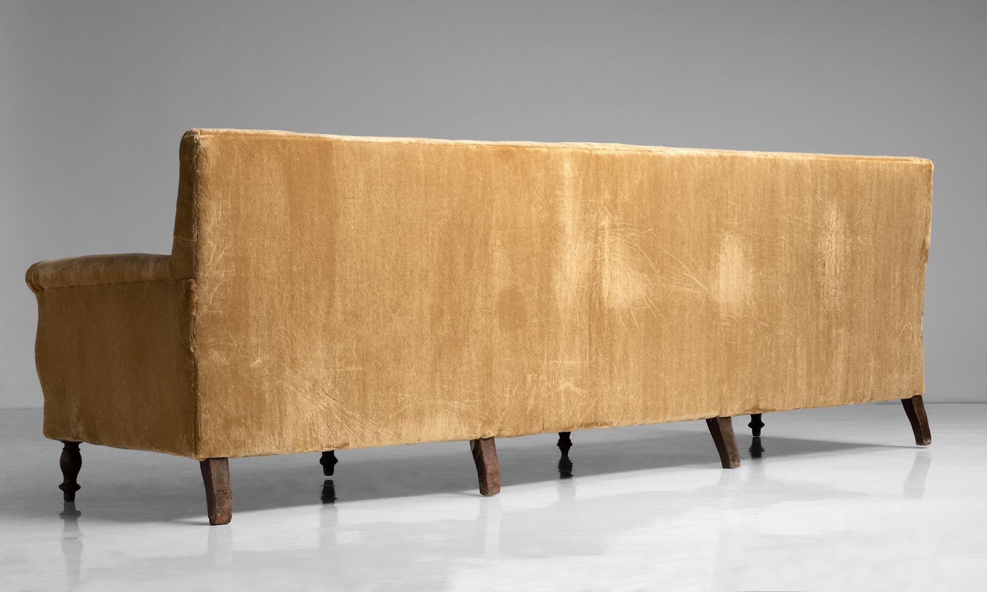 Monumental Sofa in Teddy Mohair by Pierre Frey, France circa 1870 1