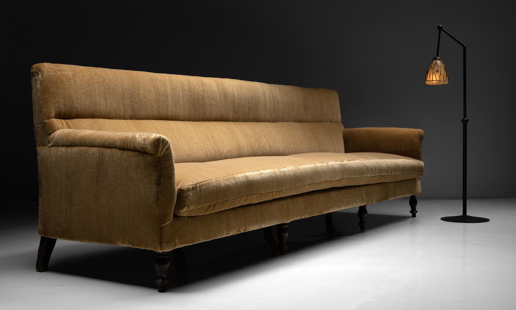 Monumental Sofa in Teddy Mohair by Pierre Frey, France circa 1870 3