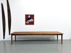 Monumental 12ft Antique Pine Farmhouse Table – Tapered Legs (363 cm)