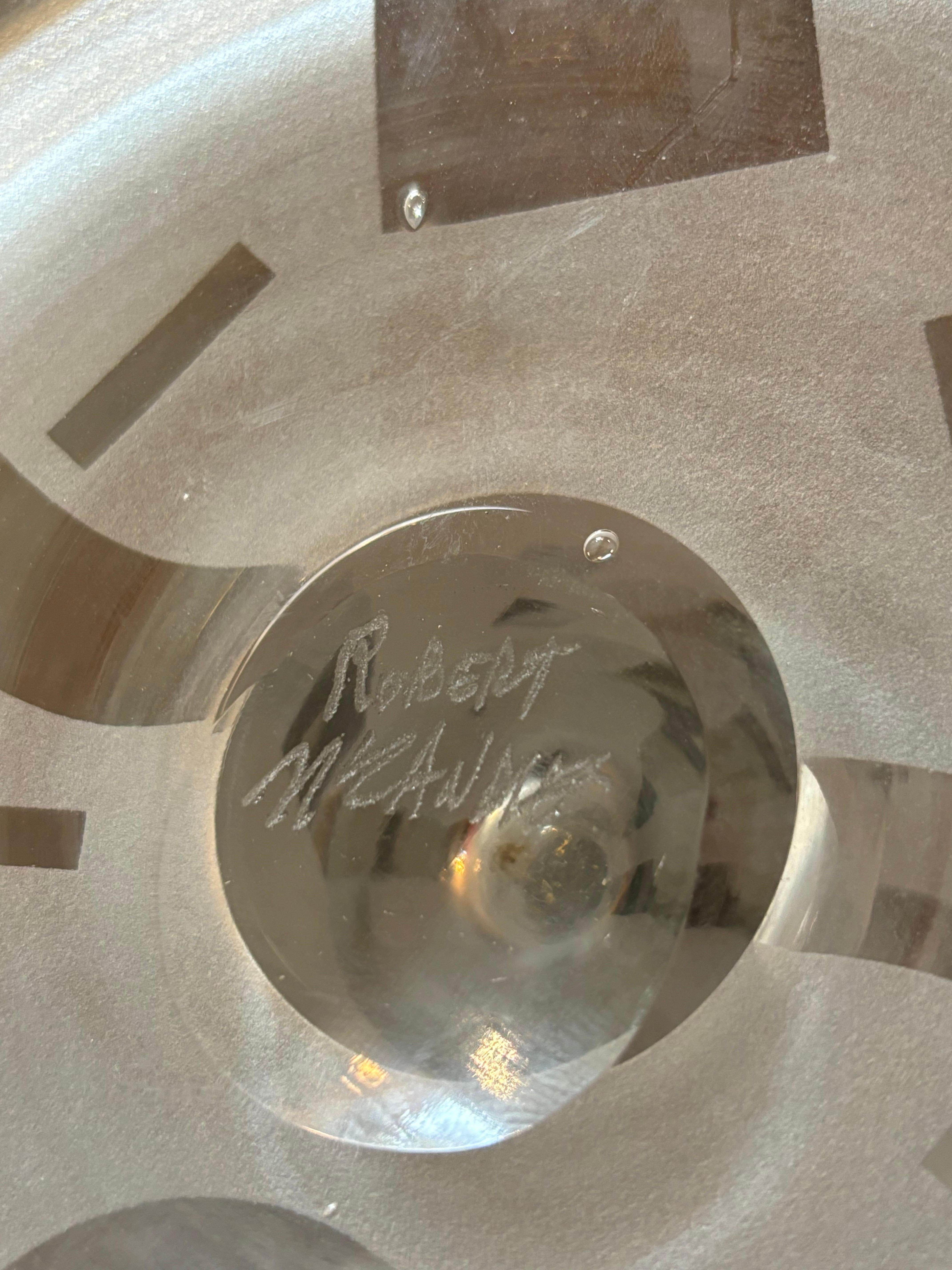 Jarrón monumental de vidrio artístico esmerilado Robert The de 14,5 de altura Moderno en venta