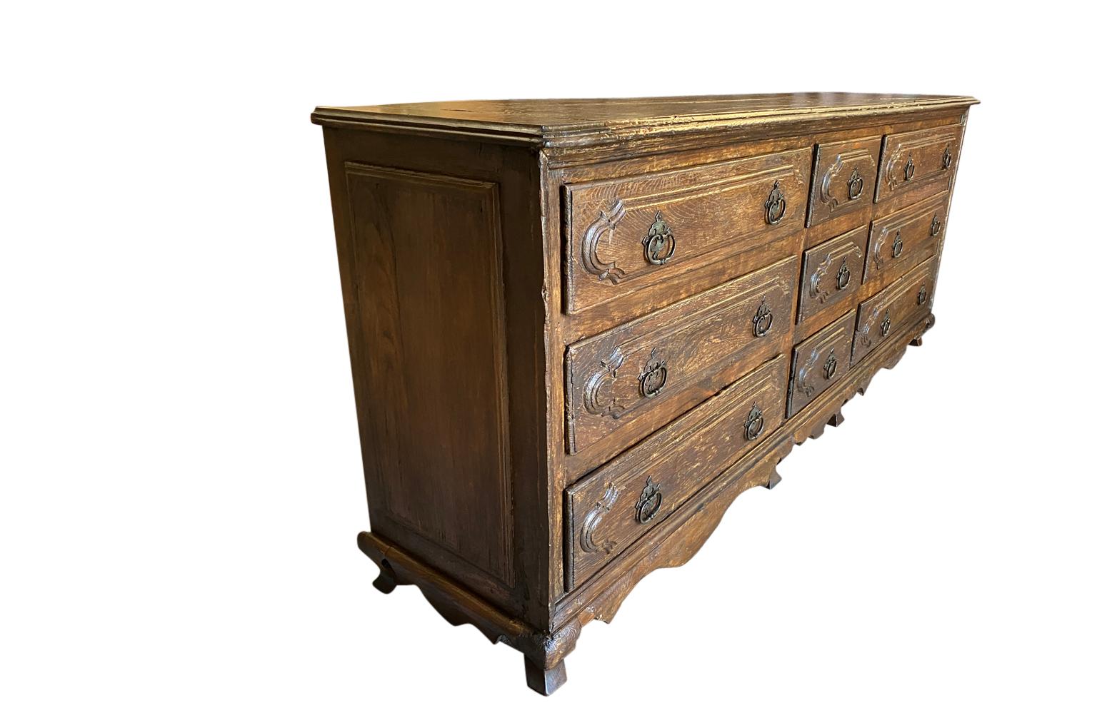 18th Century and Earlier Monumental 17th Century Italian Sacristy Commode For Sale