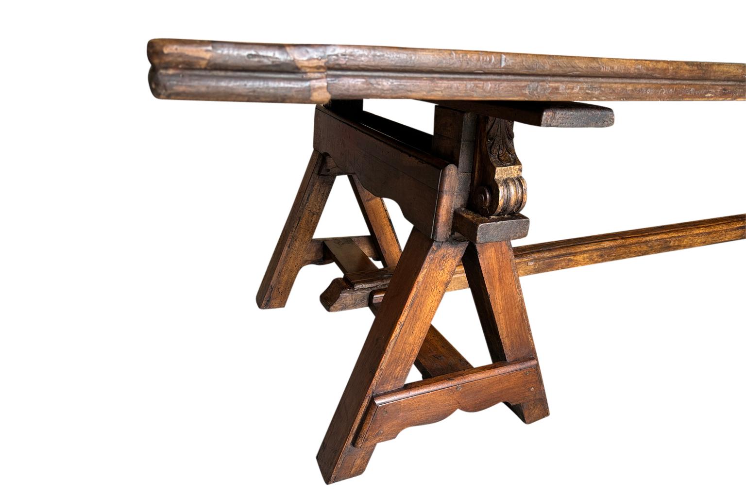 Fino al XVIII secolo Monumentale Table De Travaille del XVII secolo italiano - Tavolo da lavoro in vendita