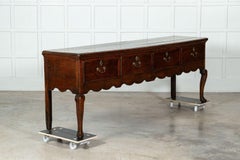 Monumental 17thC English Oak Dresser Base