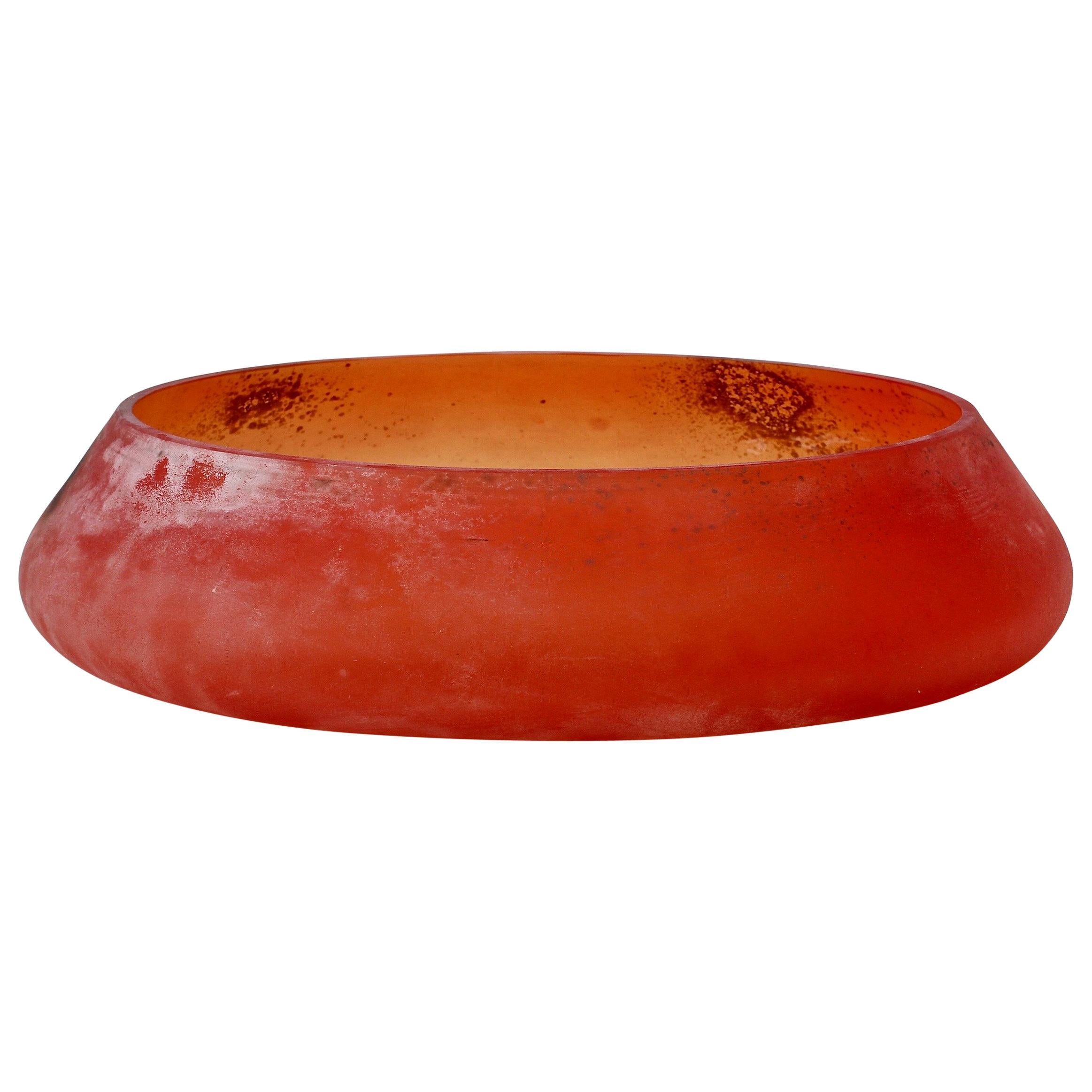 Monumental 18" Antonio da Ros for Cenedese Italian Murano Glass Bowl