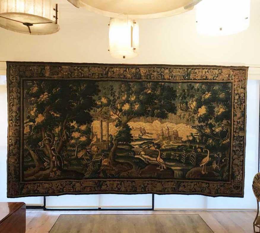 Monumental 18th Century Flemish Verdure Tapestry 2