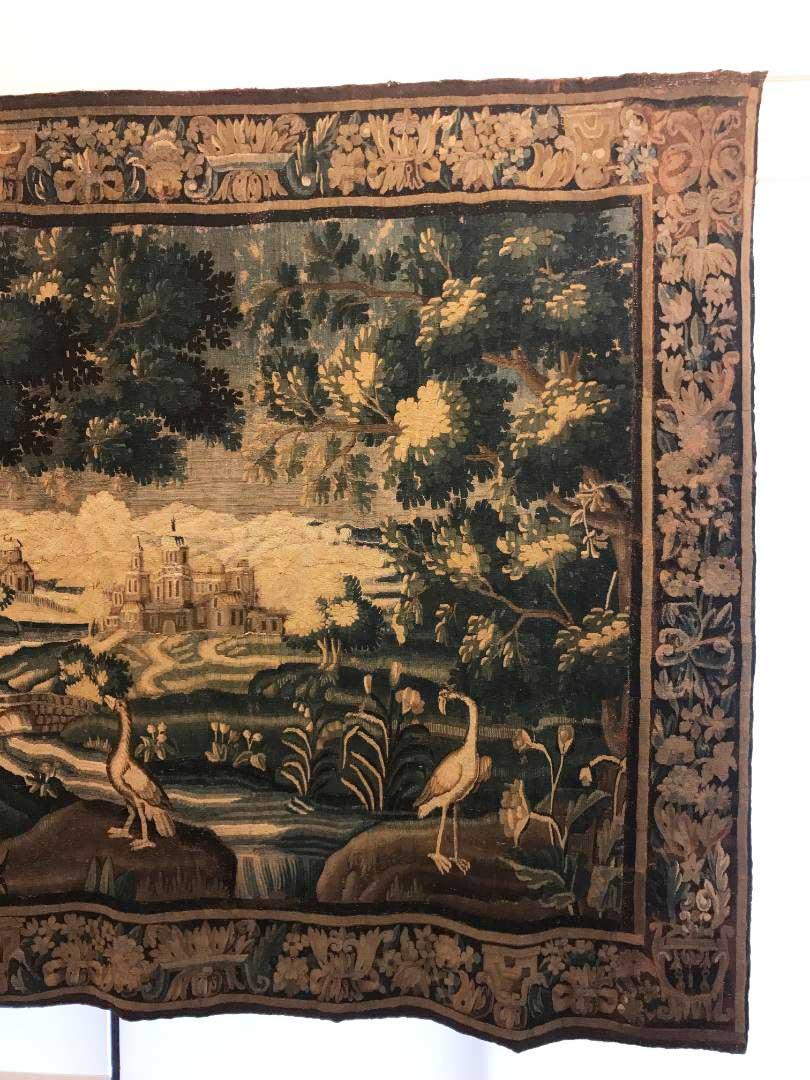 Monumental 18th Century Flemish Verdure Tapestry 3