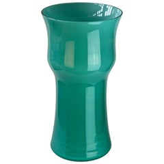 Monumental 18 Inch Tall Cenedese Italian Murano Glass Centrepiece Vase