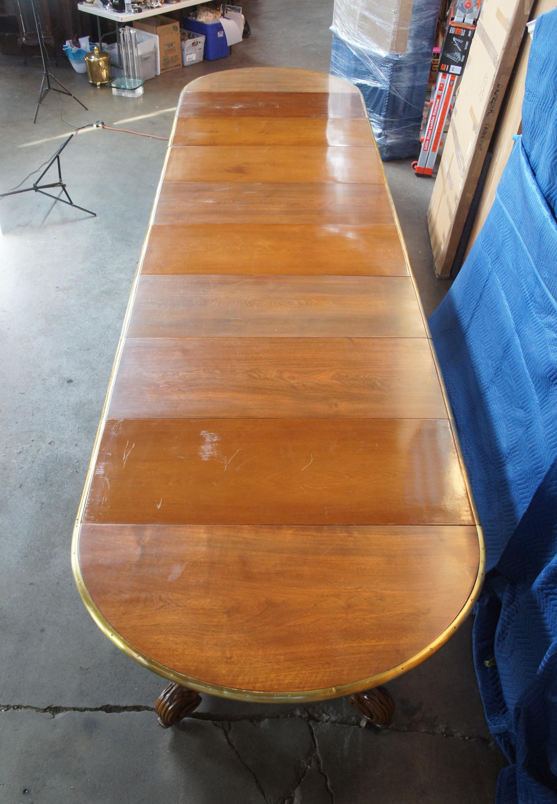 Monumental Victorian Walnut Extendable Boardroom Conference Dining Table For Sale 1