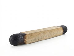 Monumental 189" Burnt Cedar Beam Bench, Modular Composition by Riva 1920