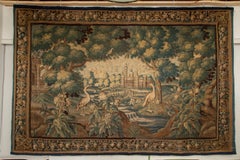 Tapisserie monumentale d'Aubusson Verdure du 18ème siècle