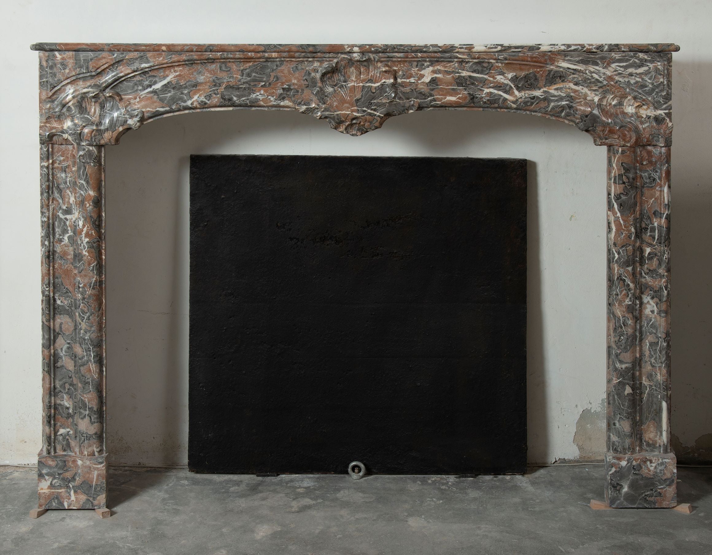Monumental 18th Century Dutch Louis XIV Fireplace Mantel For Sale