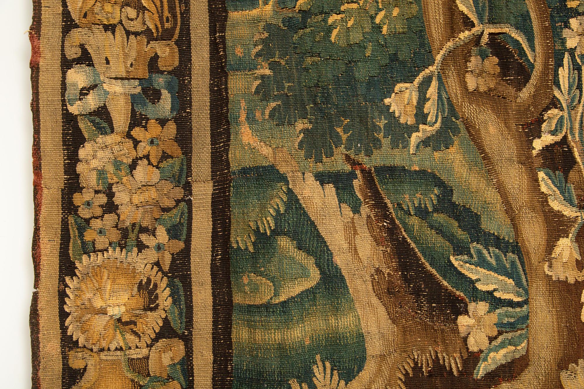 Monumental 18th Century Flemish Verdure Tapestry 1