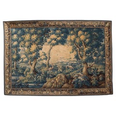 Antique Monumental 18th Century Flemish Verdure Tapestry