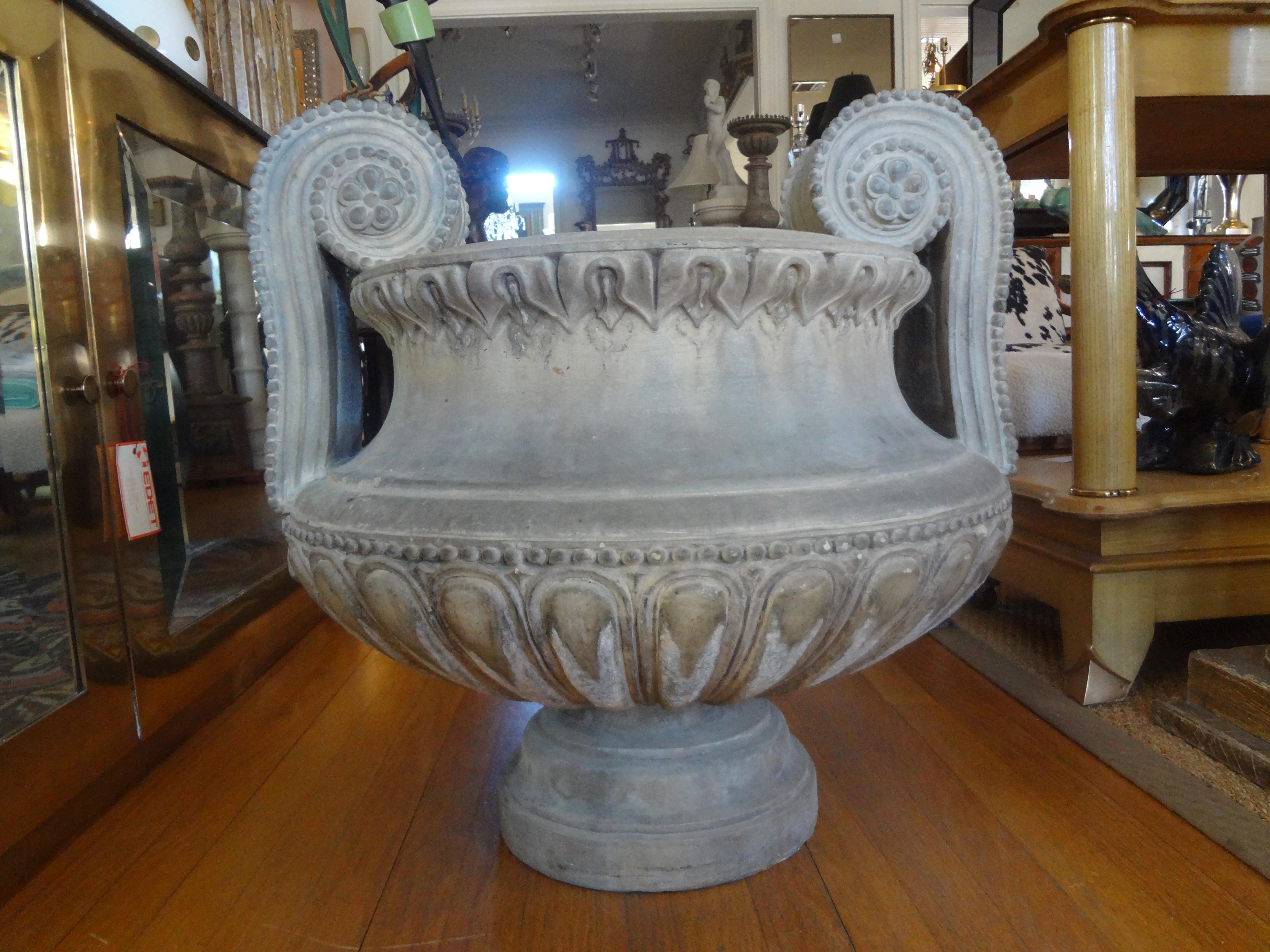 Monumental 18th Century French Louis XVI Terracotta Urn For Sale 9