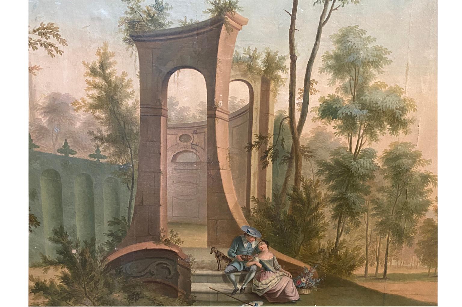 18th Century and Earlier Monumental 18th Century Italian Oil Painting For Sale